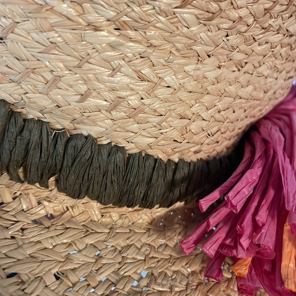 Betsey Johnson, raffia straw hat - Picture 4 of 4